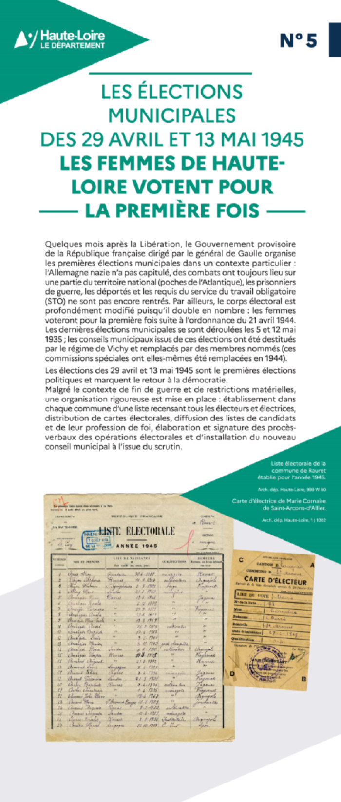 expo ordonnance droit voe femmes AD43 panneau